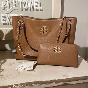 Tory Burch tote and wallet